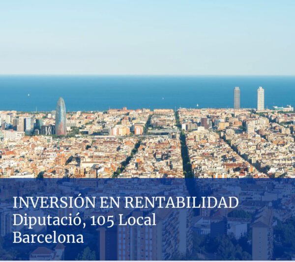 Local comercial en venta, RENTABILIDAD, Diputació 105 Barcelona